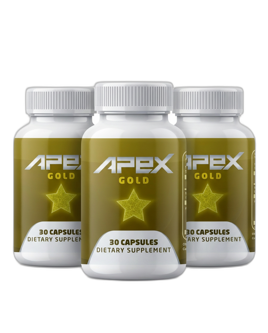 Three bottles of Apex Gold
