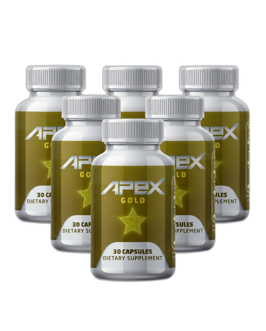 Six bottles of Apex Gold