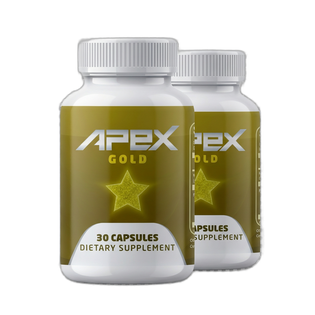 Apex Gold dietary supplement bottles